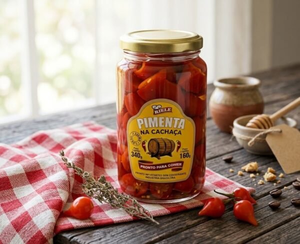 Pimenta na Cachaça Riele (340g Lqd / 160g Dr)