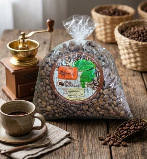 Café em Grãos 100% Artesanal Tia Dedé 500g