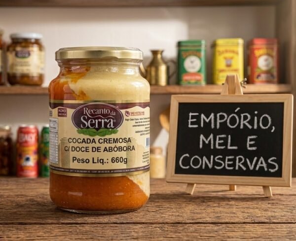 Cocada Cremosa c/ Doce de Abóbora Recanto da Serra 660g