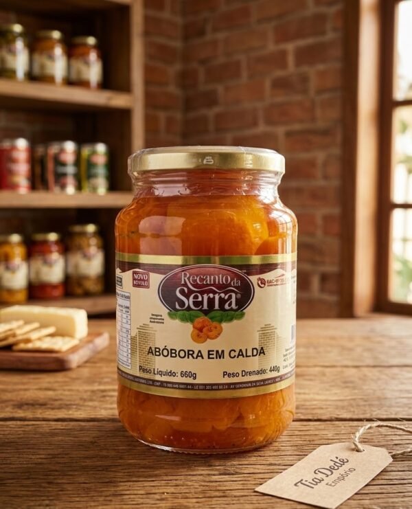 Doce de Abóbora em Calda Tradicional Recanto da Serra - 660g/440g