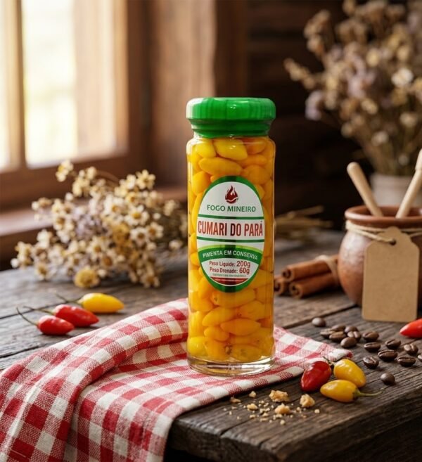 Pimenta Cumari do Pará em Conserva Fogo Mineiro (200g Lqd / 60g Dr)