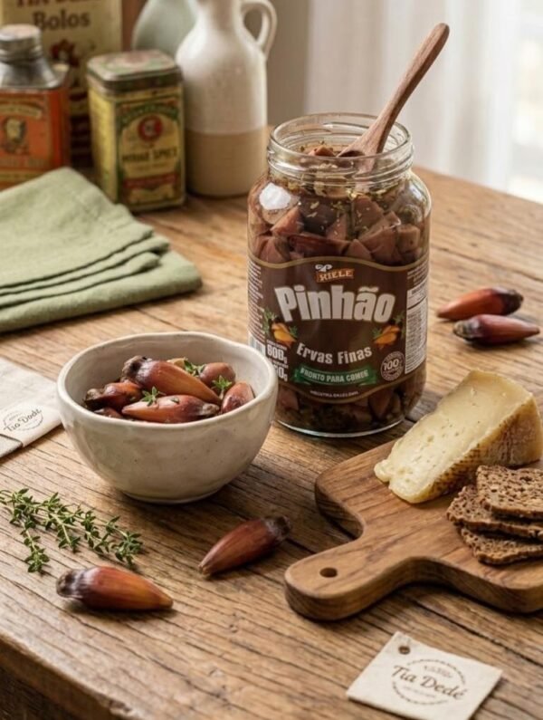 Pinhão em Conserva com Ervas Finas Riele - 600g (360g Drenado)